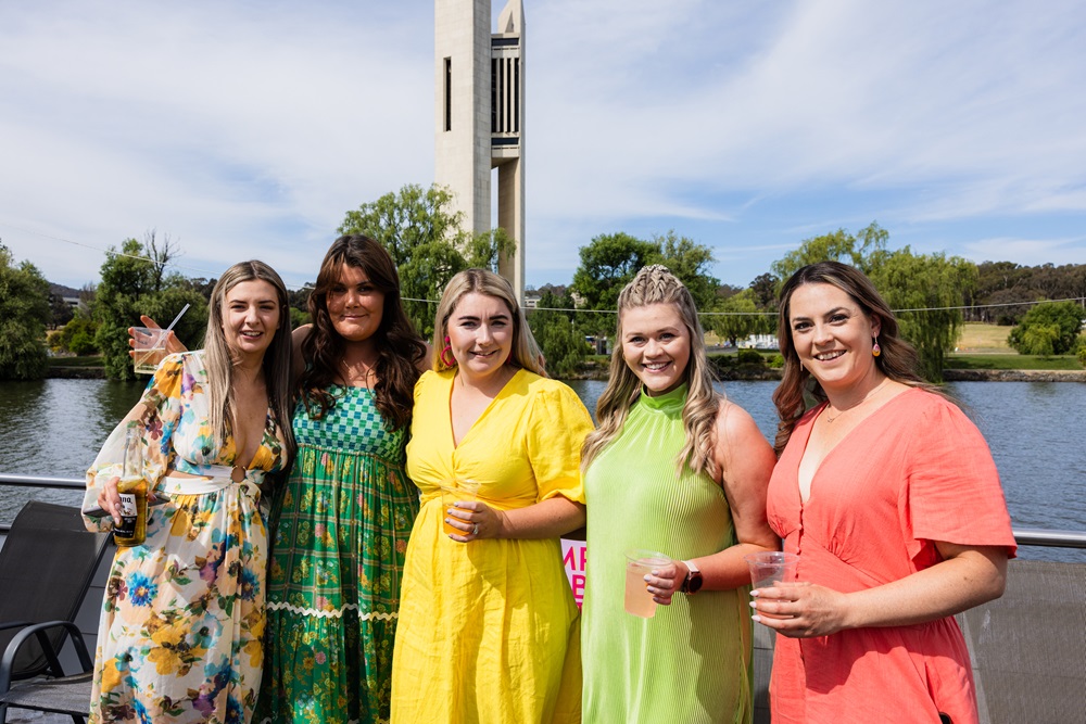 celebrating on a Hens Party Boat Cruise